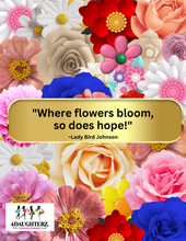 Load image into Gallery viewer, Flowers Bloom *Stationary Covers* Printable Download Front &amp; Back cover
