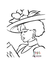 Load image into Gallery viewer, Paint Party Printables-Church Lady! *PNG DIGITAL DOWNLOAD ONLY*
