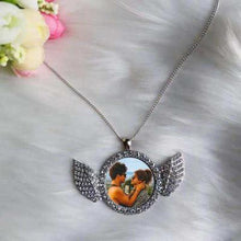 Load image into Gallery viewer, Angel Wings sublimation necklace
