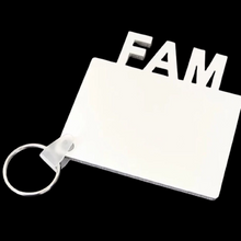 Load image into Gallery viewer, Keychains front &amp; back coverage)-MOM, DAD, GRAD, FAM
